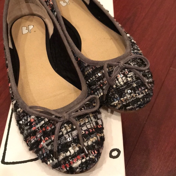 BP Tweed Slip On Flats 6.5M - Picture 2 of 8